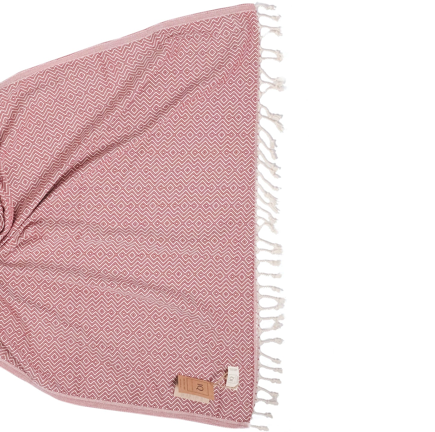 cotonIQ Hamam Sauna Handtuch Peru Bordeaux 180x100 cm