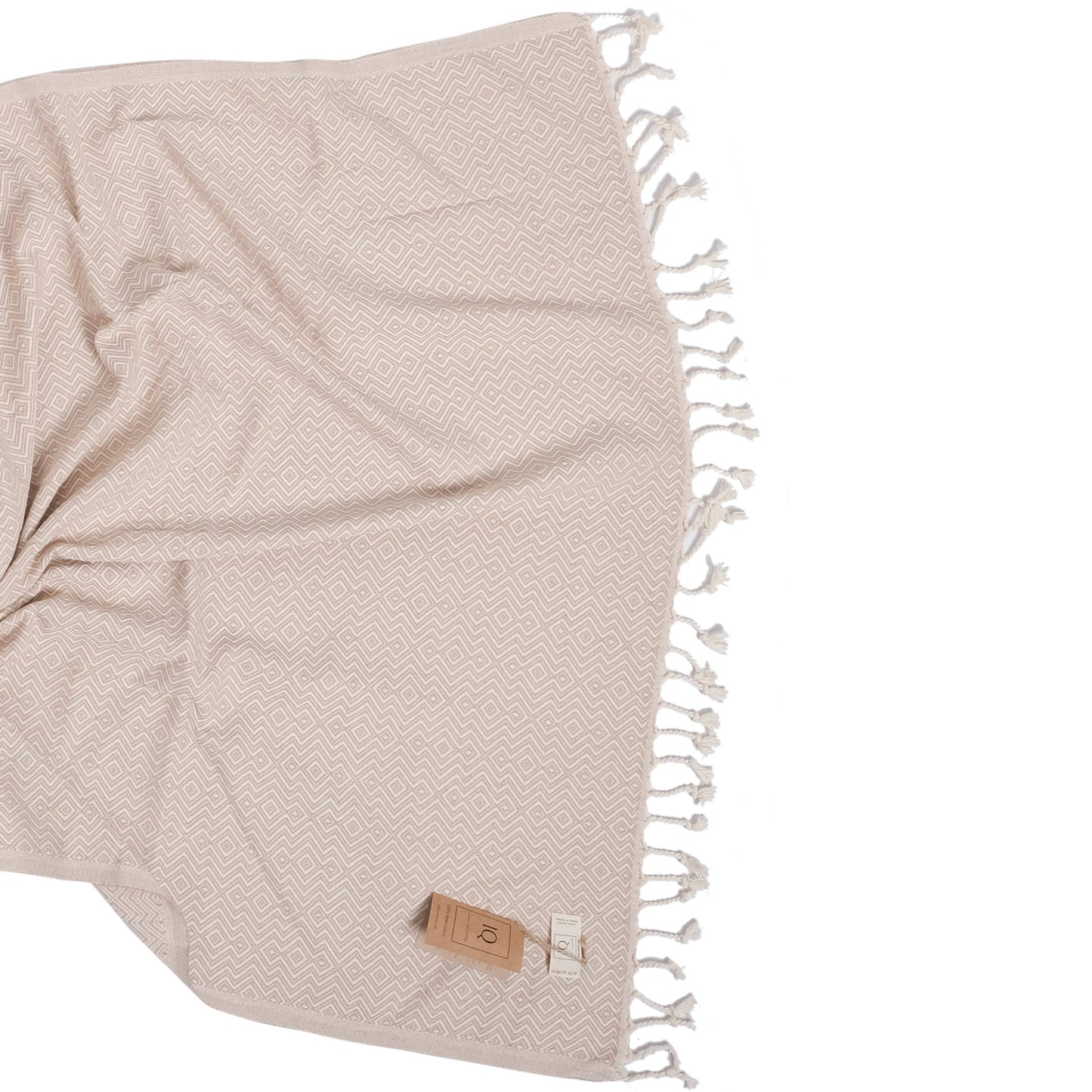 cotonIQ Hamam Sauna Handtuch Peru Beige 180x100 cm