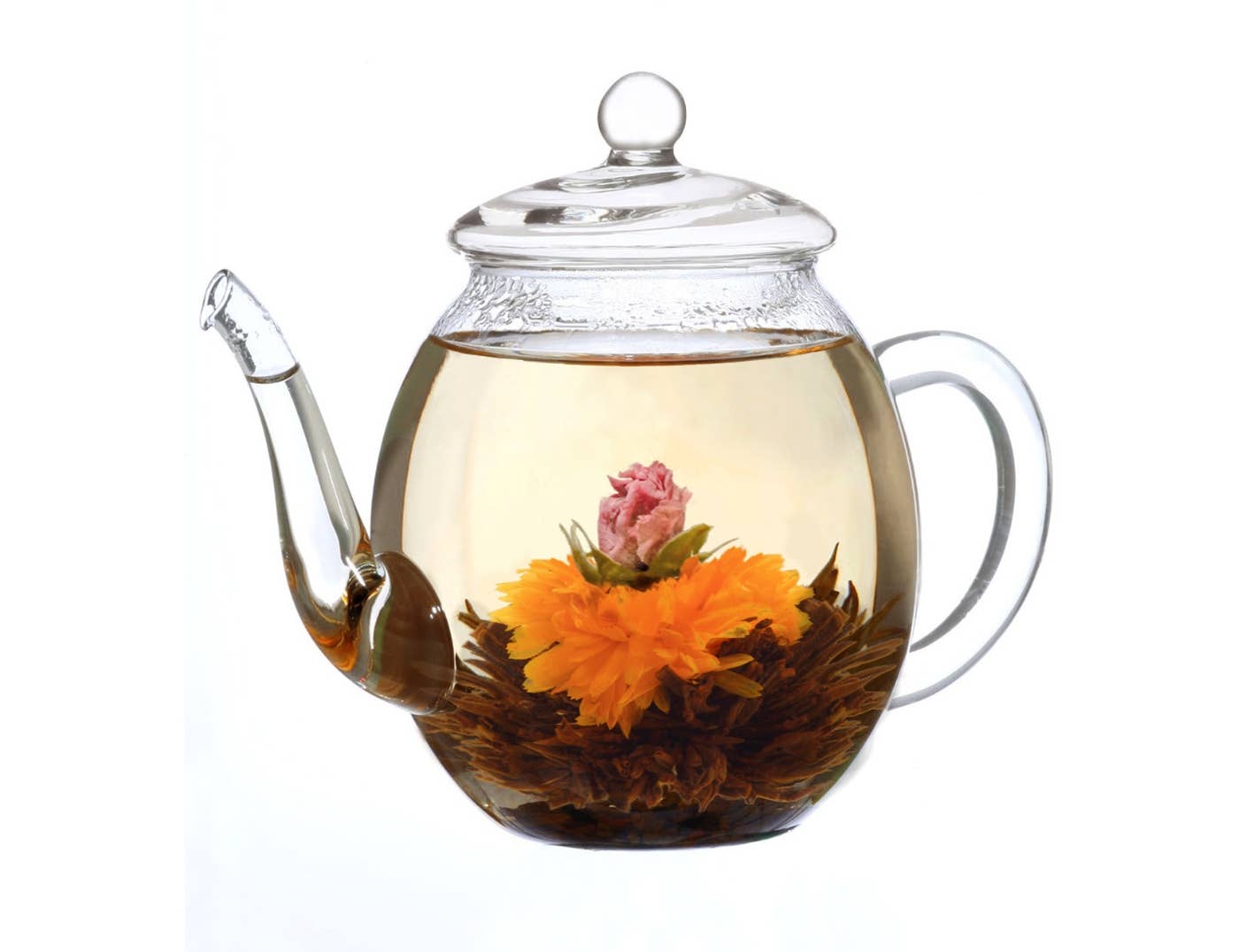 Creano Teekanne aus Glas mit Deckel für 500 ml