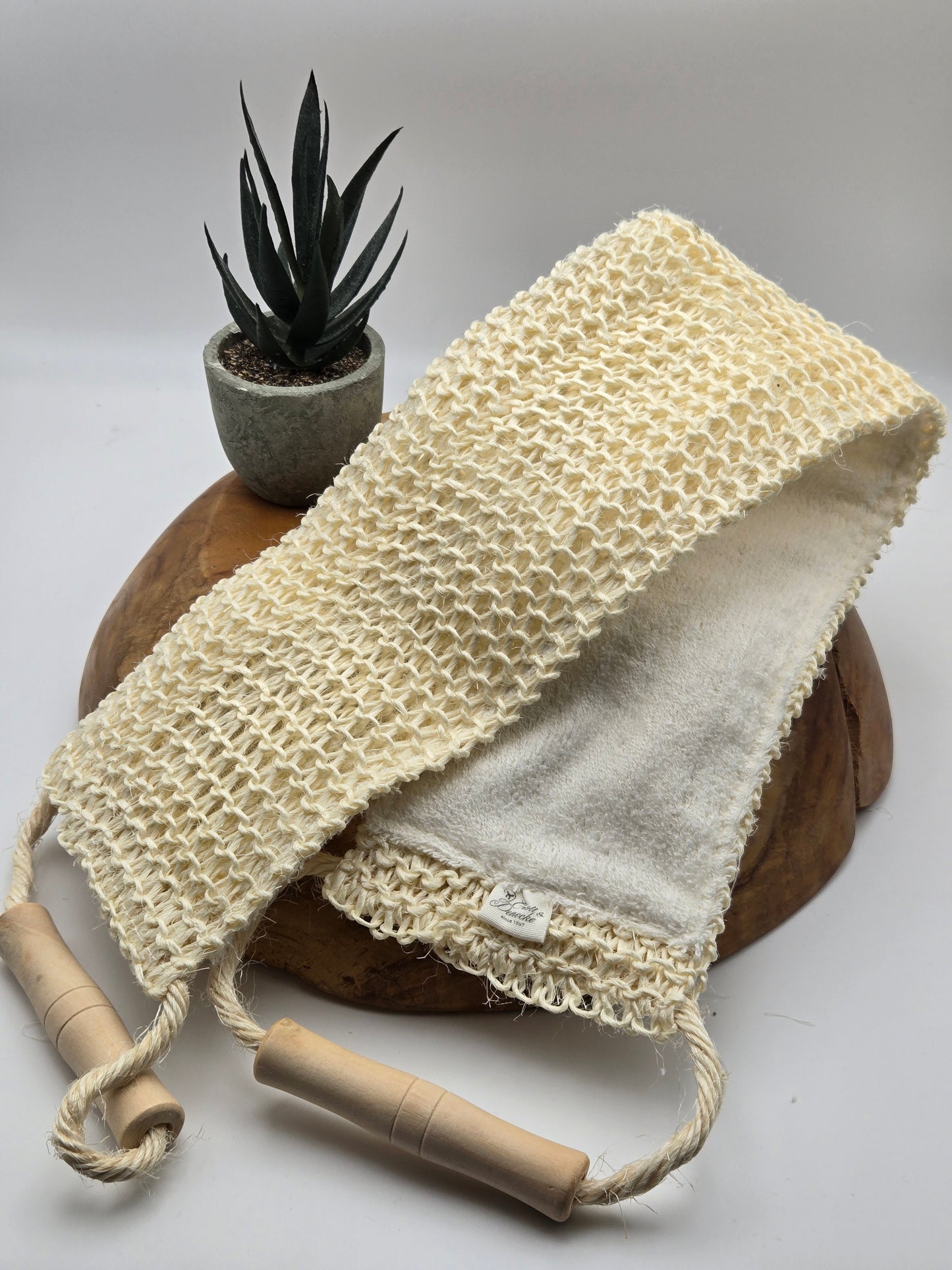 Croll & Denecke Massage Körpergurt Frottee aus Sisal und Baumwolle
