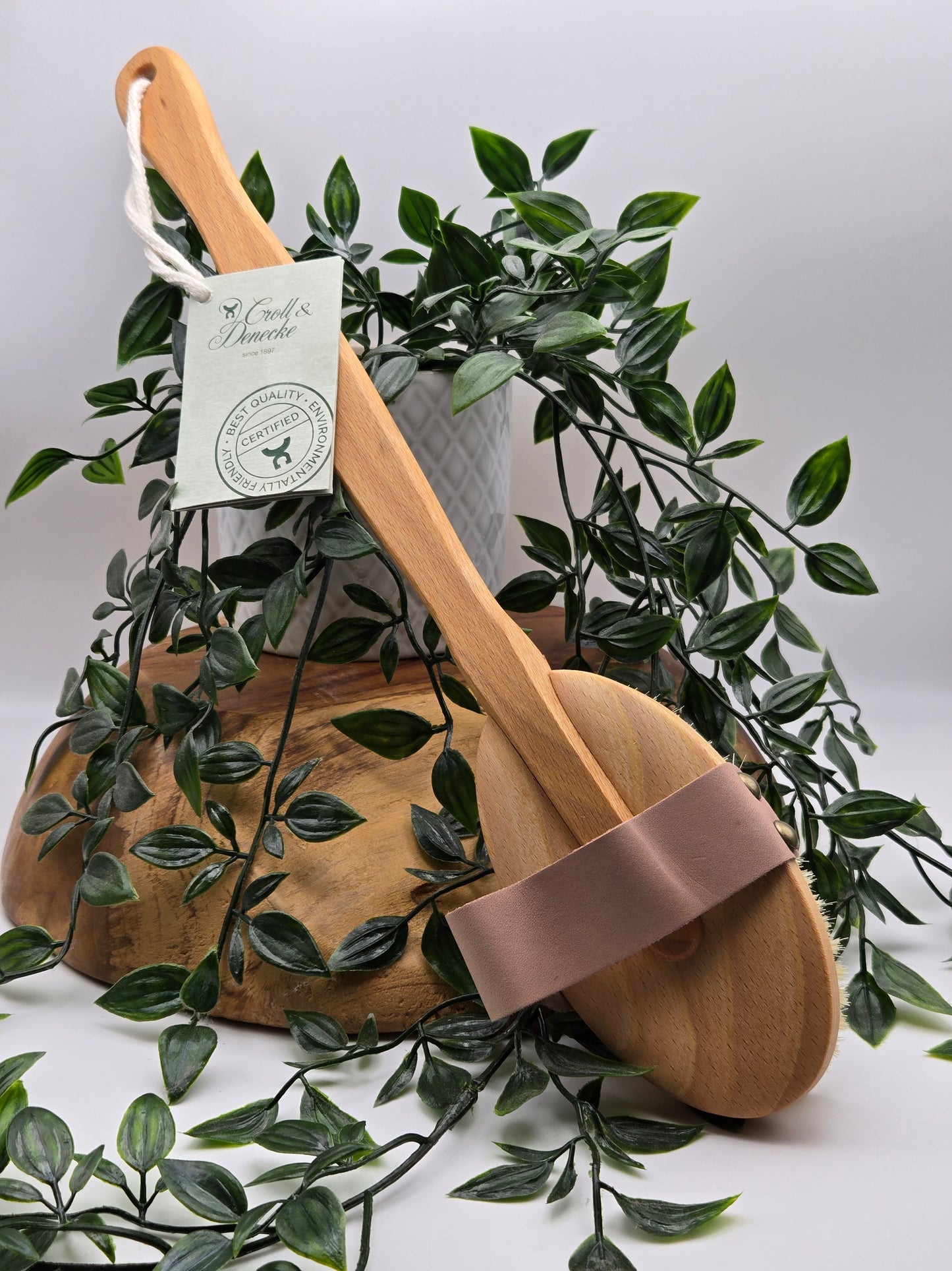 Croll & Denecke Badebürste Luxus Spa aus Buchenholz mit Naturborsten