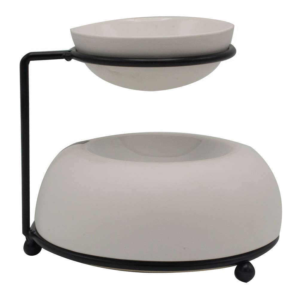 Scentchips Duftlampe Schalen Weiß matt für Duftöle und Duftwachs 16x16x13 cm