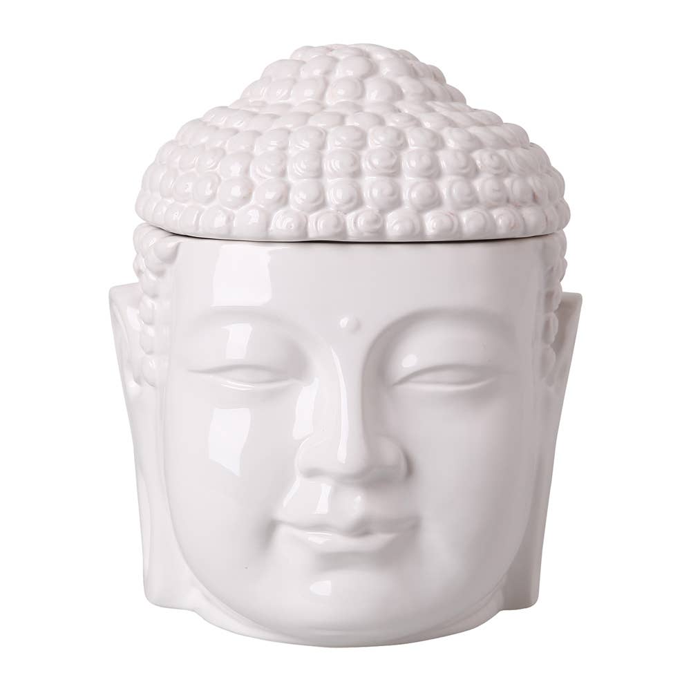 Scentchips Duftlampe Buddha Weiß 12x14 cm