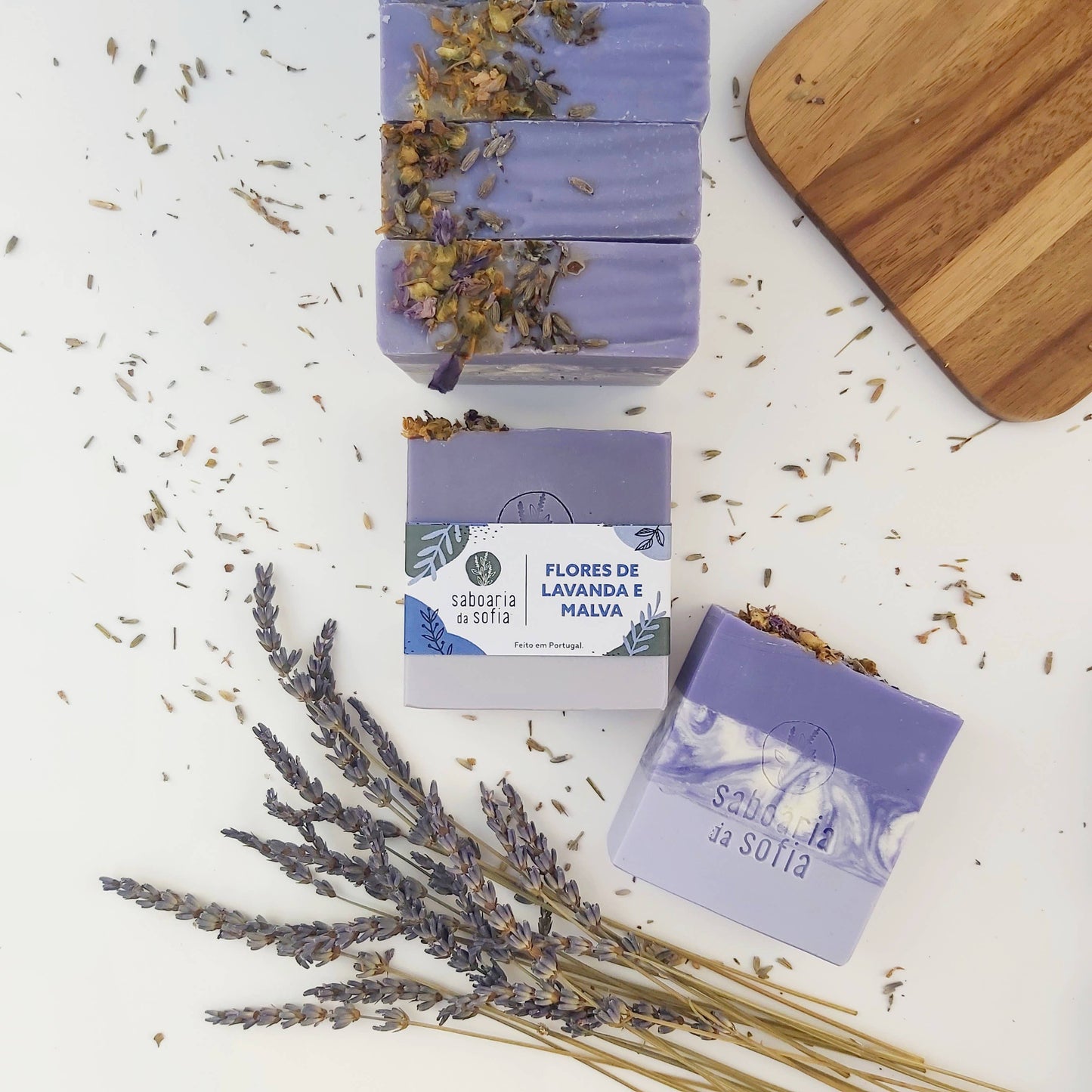 Saboaria da Sofia Seife Lavendel und Malvenblüten 120g