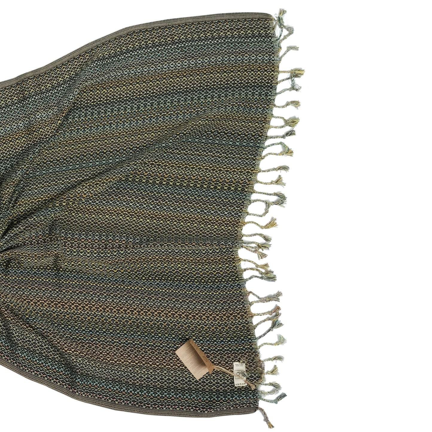 cotonIQ Hamam Sauna Handtuch Mexico Schwarz 180x100 cm