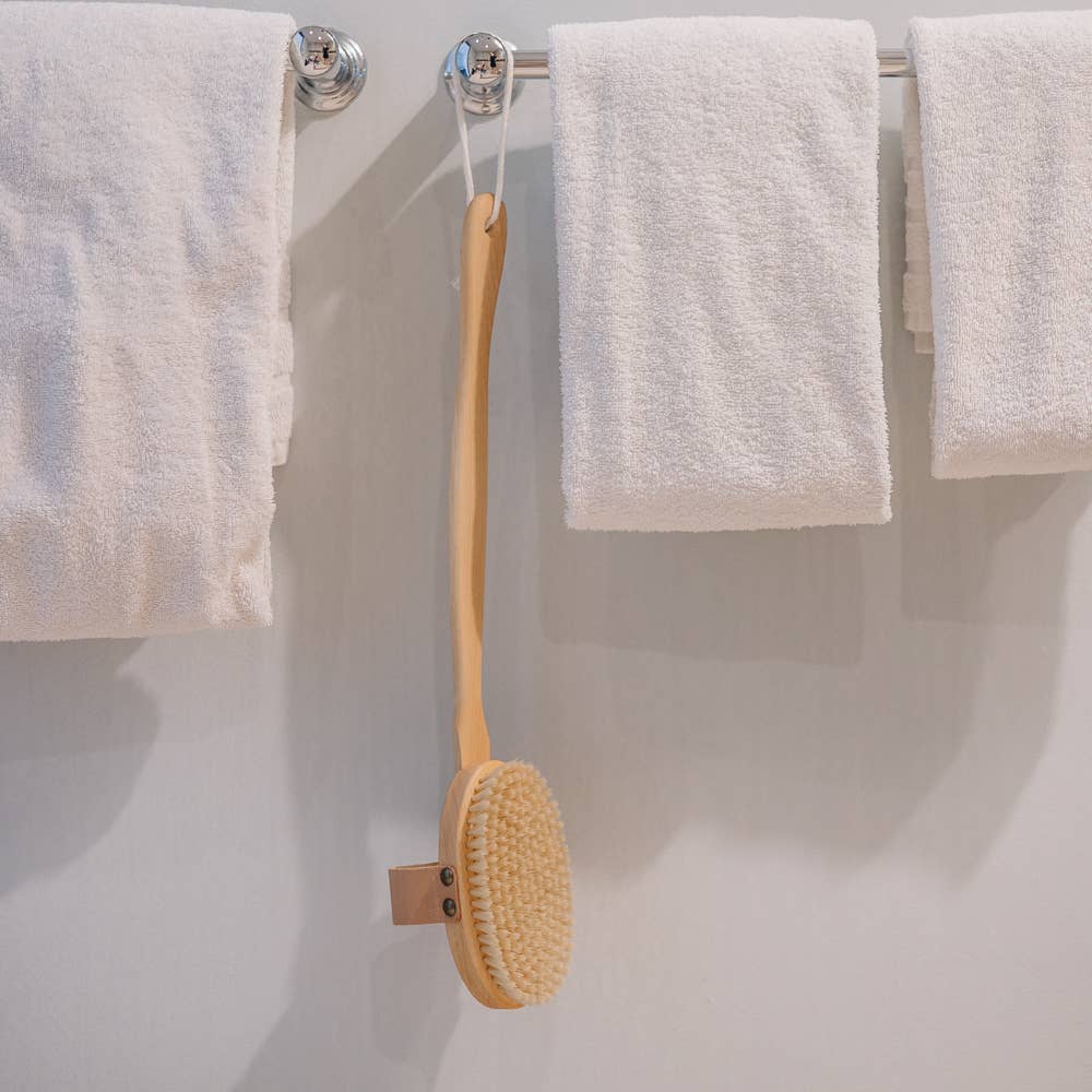 Croll & Denecke Badebürste Luxus Spa aus Buchenholz mit Naturborsten