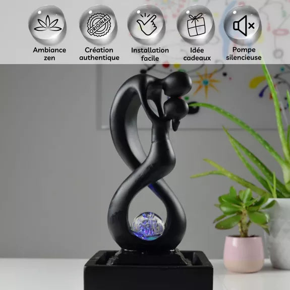 Zen Light Zimmerbrunnen Amor Schwarz