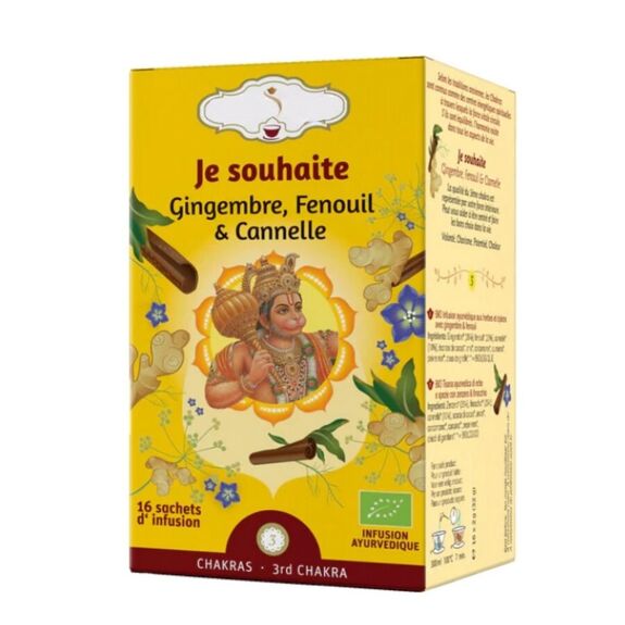 Bio-Kräutertee Je souhaite / Sanctify / Ingwer, Fenchel und Zimt