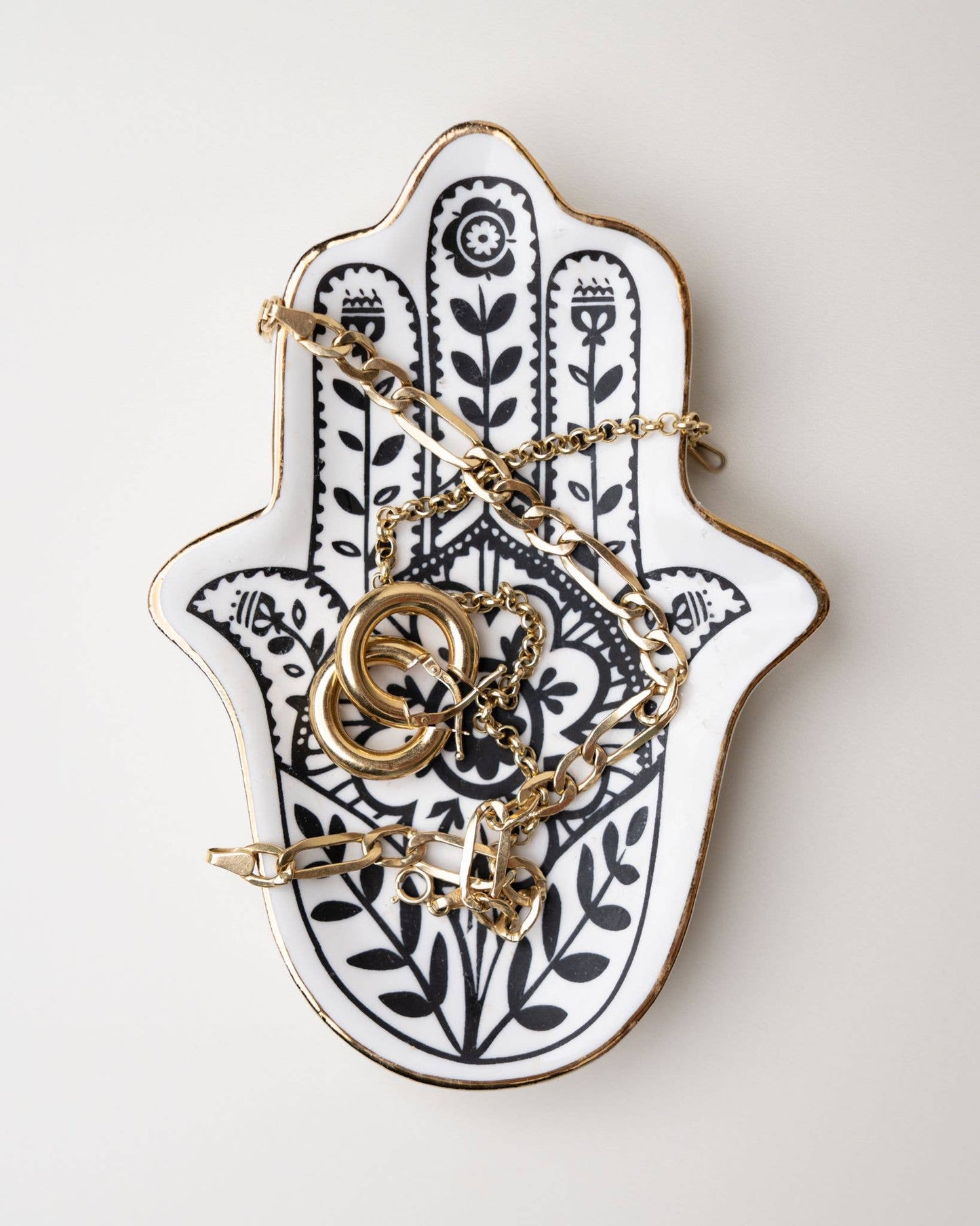 Seife Khamsa Hand der Fatima mit Schale Ablage / Nachtblühender Jasmin