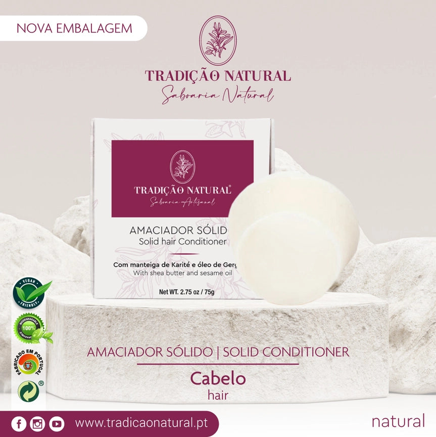 Tradição Natural Haarseife Feste Seife Conditioner Spülung 75 g