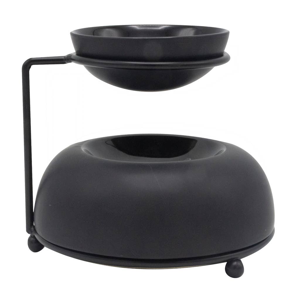 Scentchips Duftlampe Schalen Schwarz matt für Duftöle und Duftwachs 16x16x13 cm