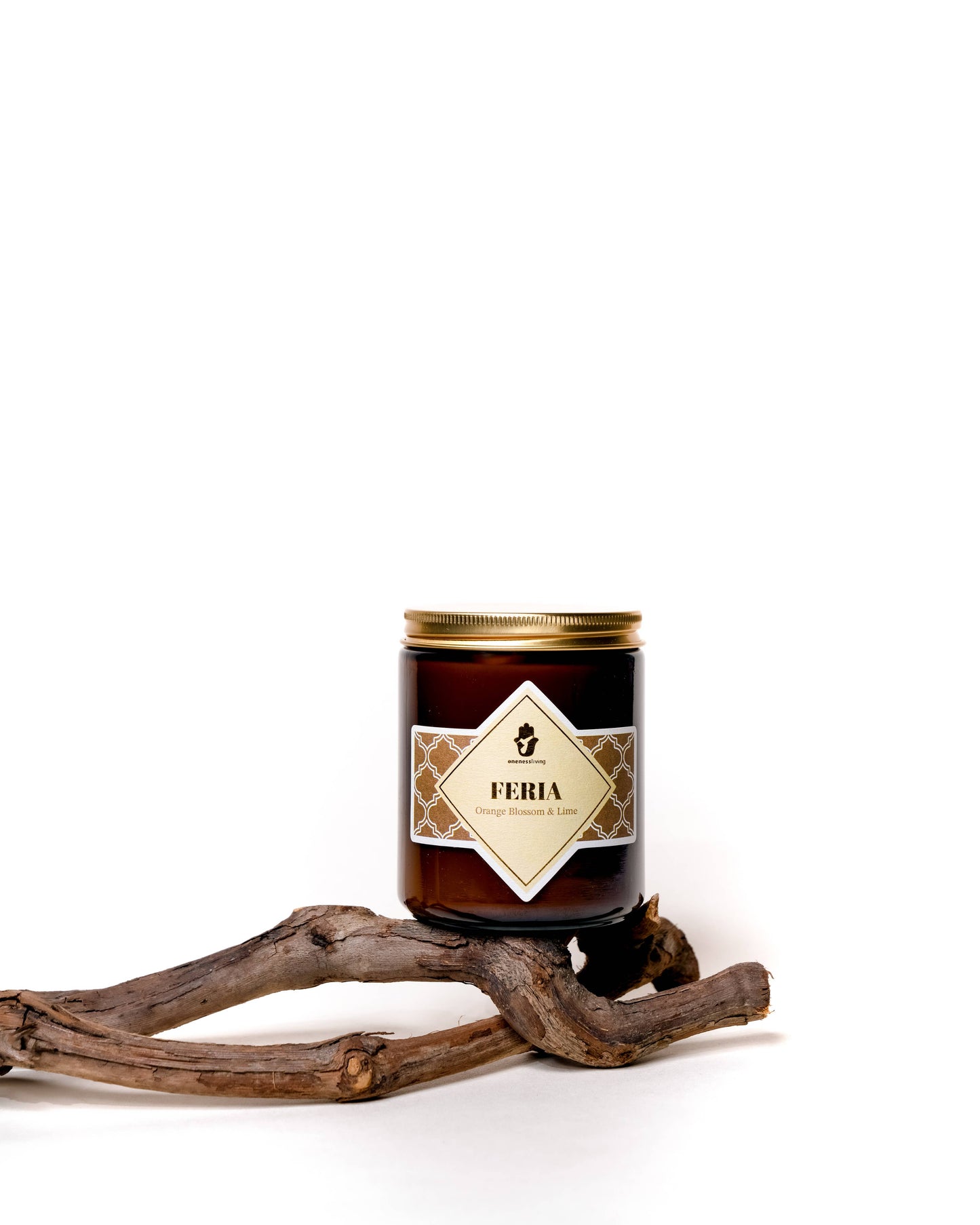Oneness Living Duftkerze / Feria / Orangenblüte und Limette