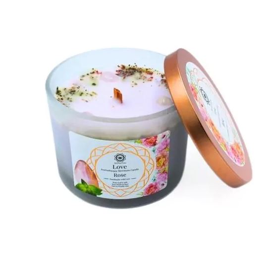 Green Tree Kerze / Love / Rose 256g
