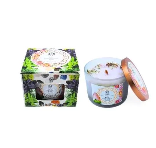 Green Tree Kerze / Love / Rose 256g