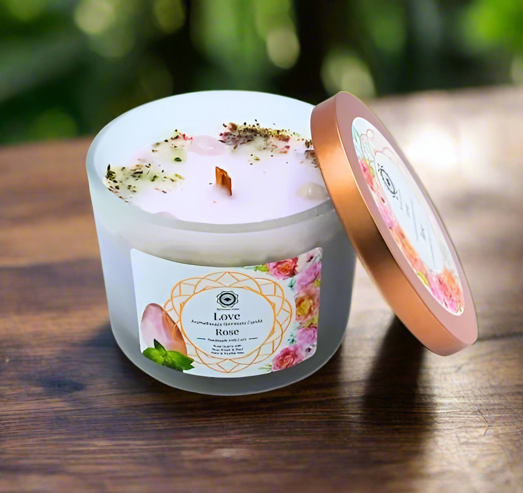 Green Tree Kerze / Love / Rose 256g