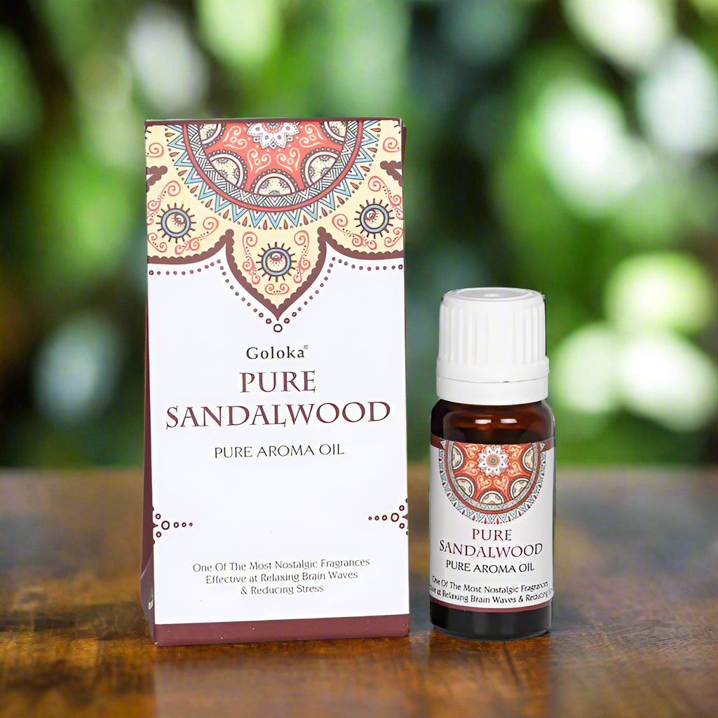 Goloka Duftöl Pure Sandelwood / Reines Sandelholz 10 ml