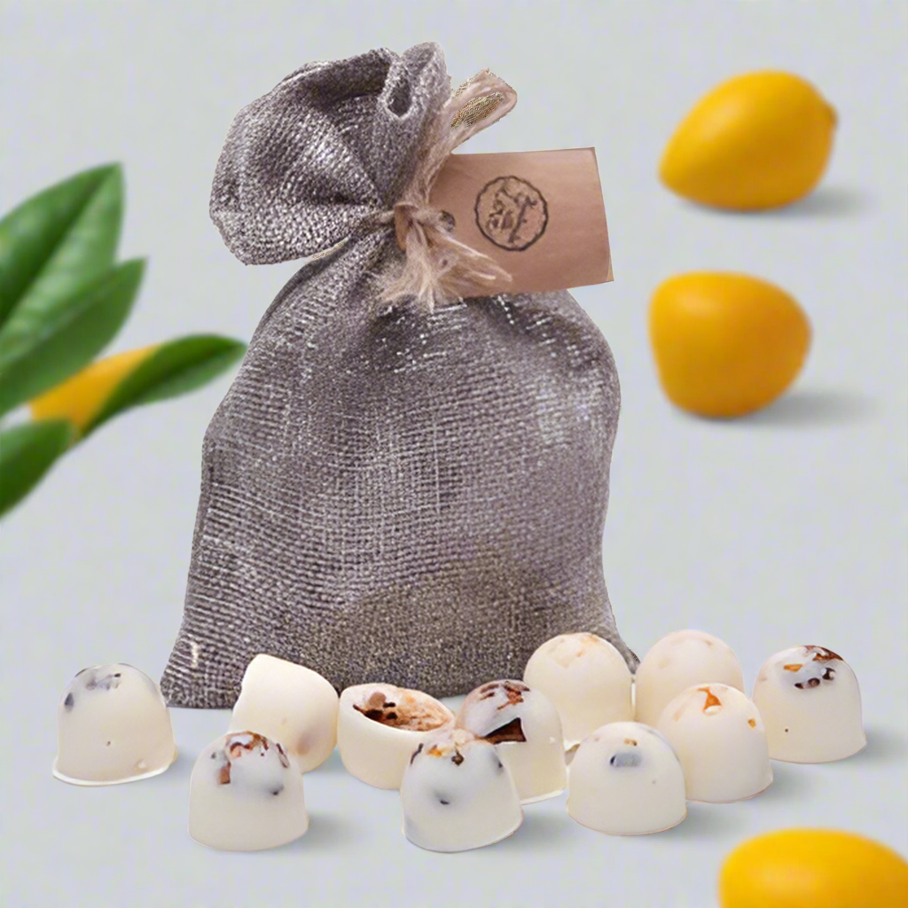 Beauty Scents Duftwachs im Leinenbeutel / Mango 10 Stück