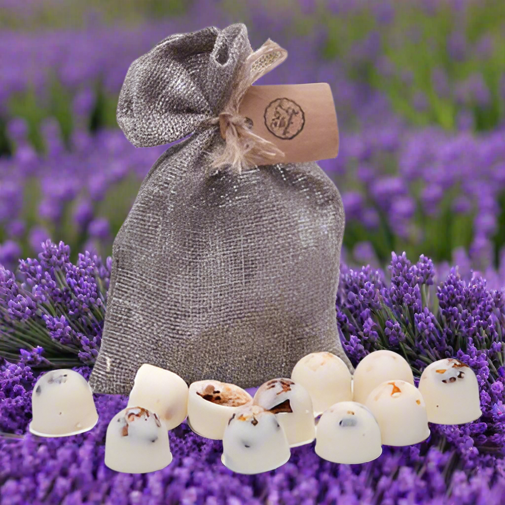Beauty Scents Duftwachs im Leinenbeutel / Lavendel 10 Stück