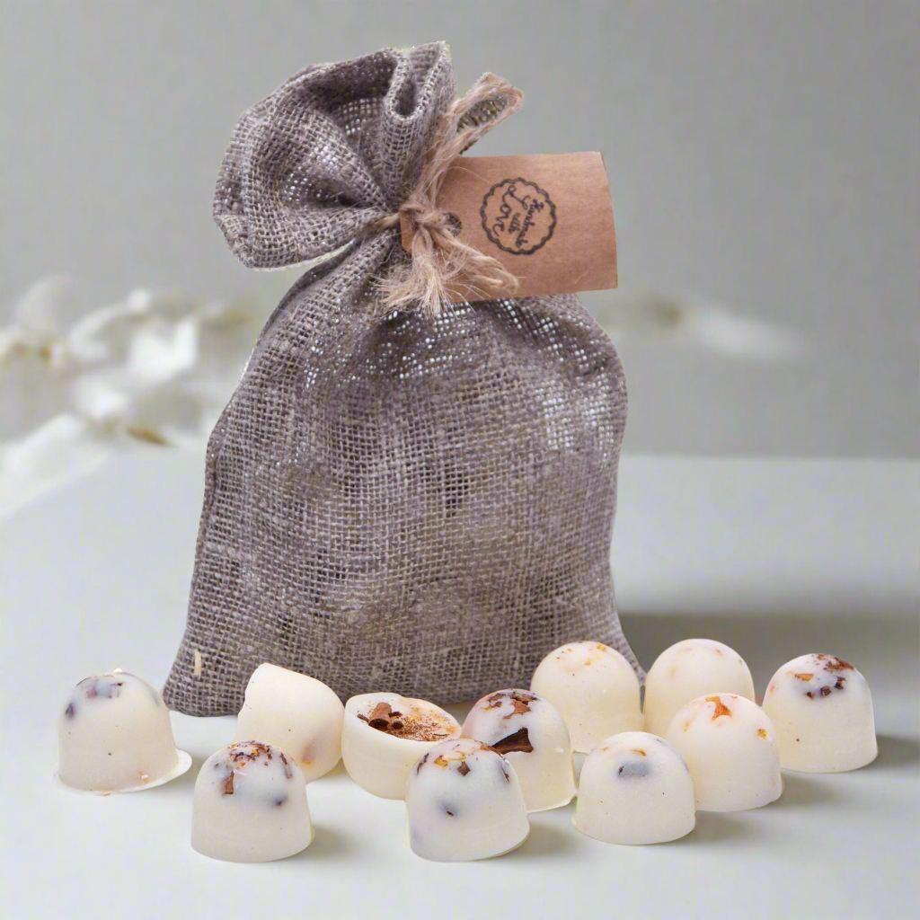 Beauty Scents Duftwachs im Leinenbeutel / Jasmin 10 Stück