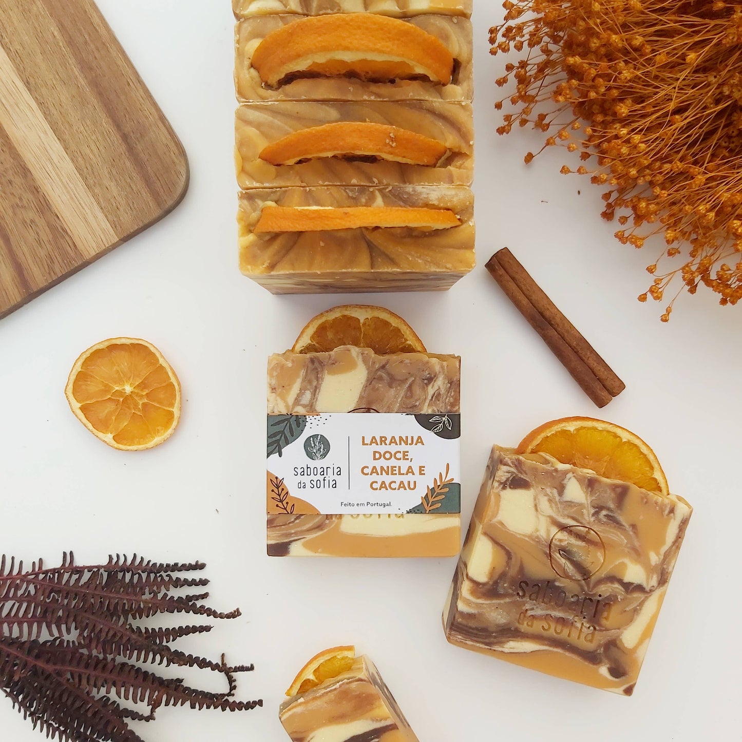 Saboaria da Sofia Seife Süße Orange, Zimt und Kakao 120g