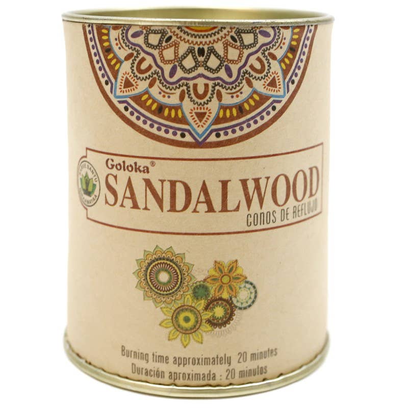 Goloka Räucherkegel Sandalwood / Sandelholz