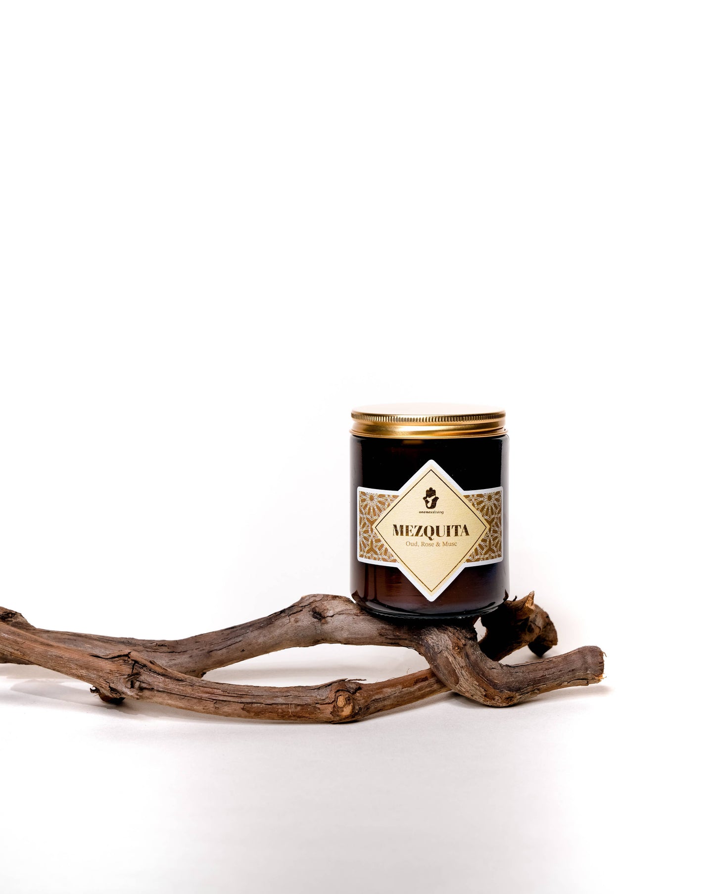 Oneness Living Duftkerze / Mezquita / Oud und Rosa Moschus