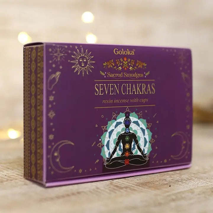 Goloka Räucherbecher Seven Chakras / Sieben Chakren