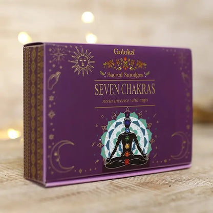 Goloka Räucherbecher Seven Chakras / Sieben Chakren