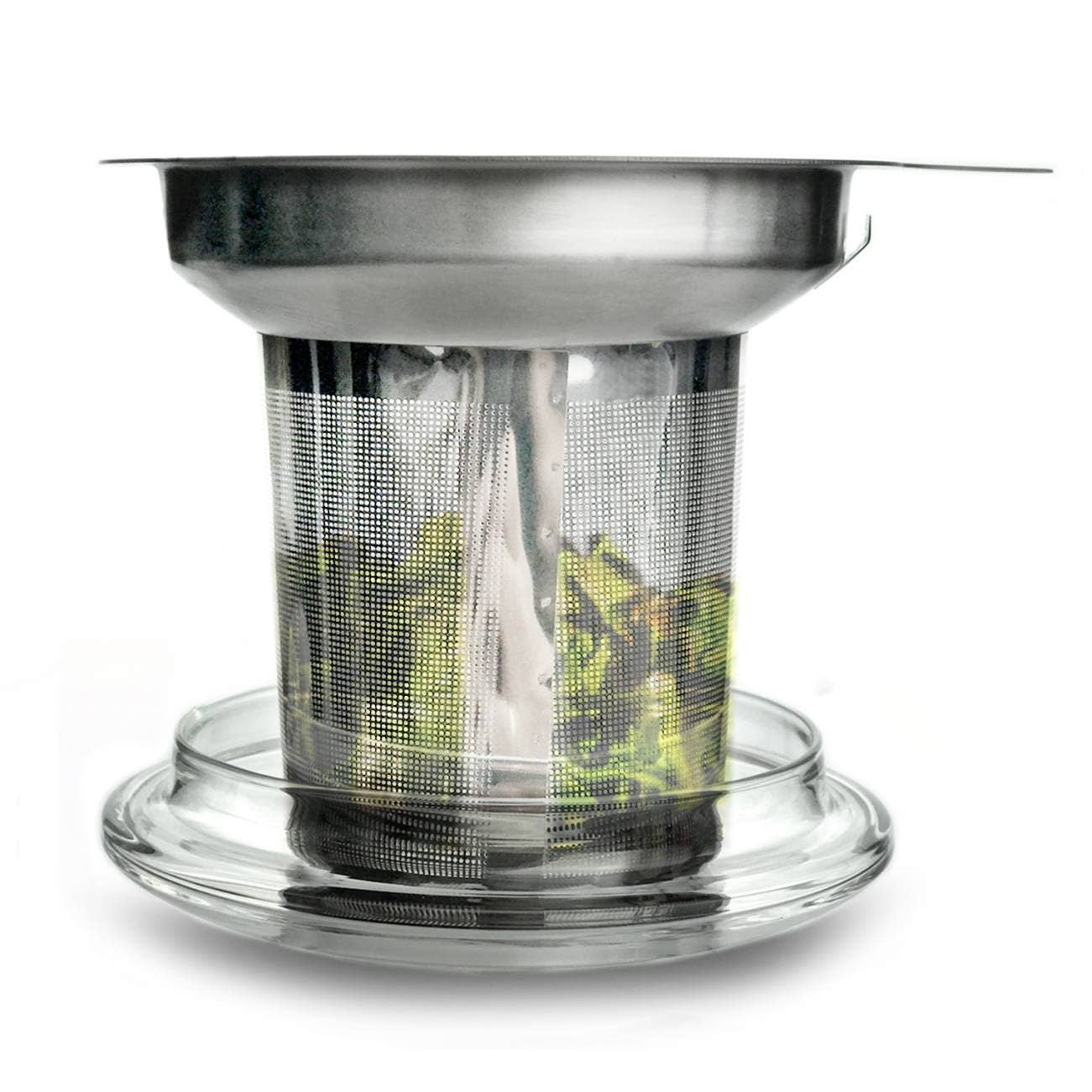 Creno Doppelwandiges Thermoglas & Edelstahlfilter 400ml