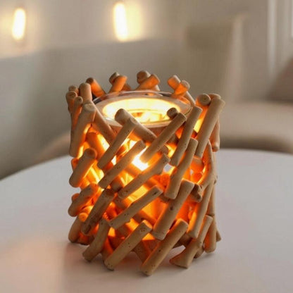 Zen Arôme Duftlampe Calorya Nr. 7 aus Treibholz elektrisch