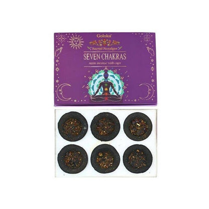 Goloka Räucherbecher Seven Chakras / Sieben Chakren